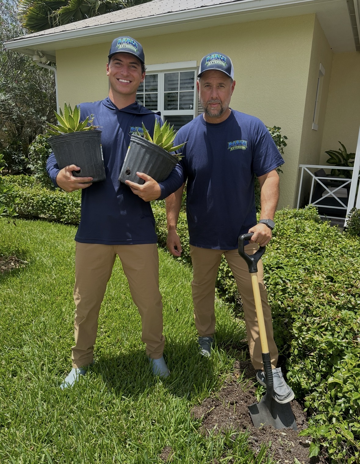 The Mahi Exteriors father-and-son team in Vero Beach